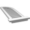 Ekena Millwork Quarter Round Top Right Surface Mount PVC Gable Vent w/ 2"W x 2"P Brickmould Sill Frame, 12"W x 36"H GVPQR12X3603SF - alternate 5